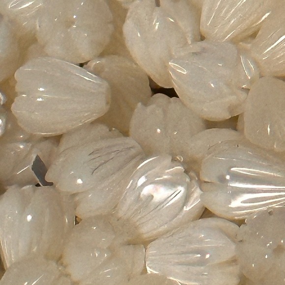 Pua Pakalana, Pīkake, & Paua Flower Jewelry Set w/ .925 Sterling Silver Handmade - Picture 10 of 11